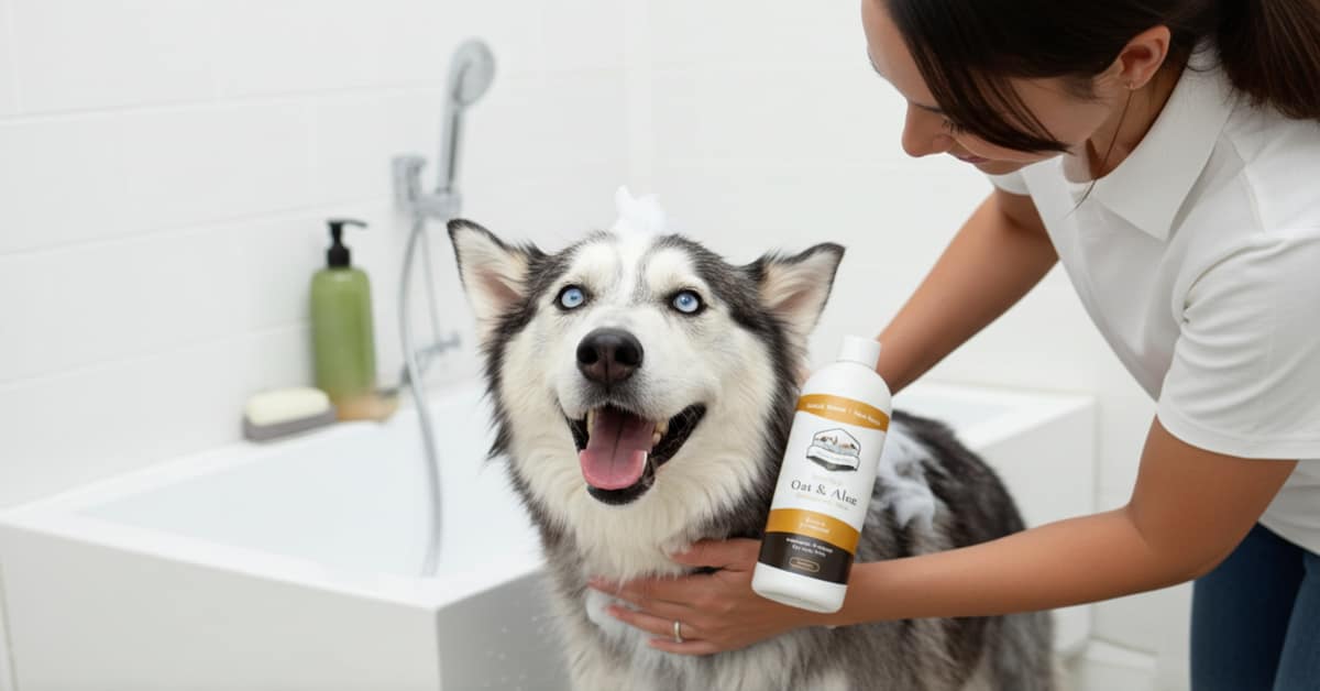 Natural Ranch Oat & Aloe Dog Shampoo – Soap-Free, Sulfate-Free Itch Relief for Sensitive Skin(16oz) - Image 3