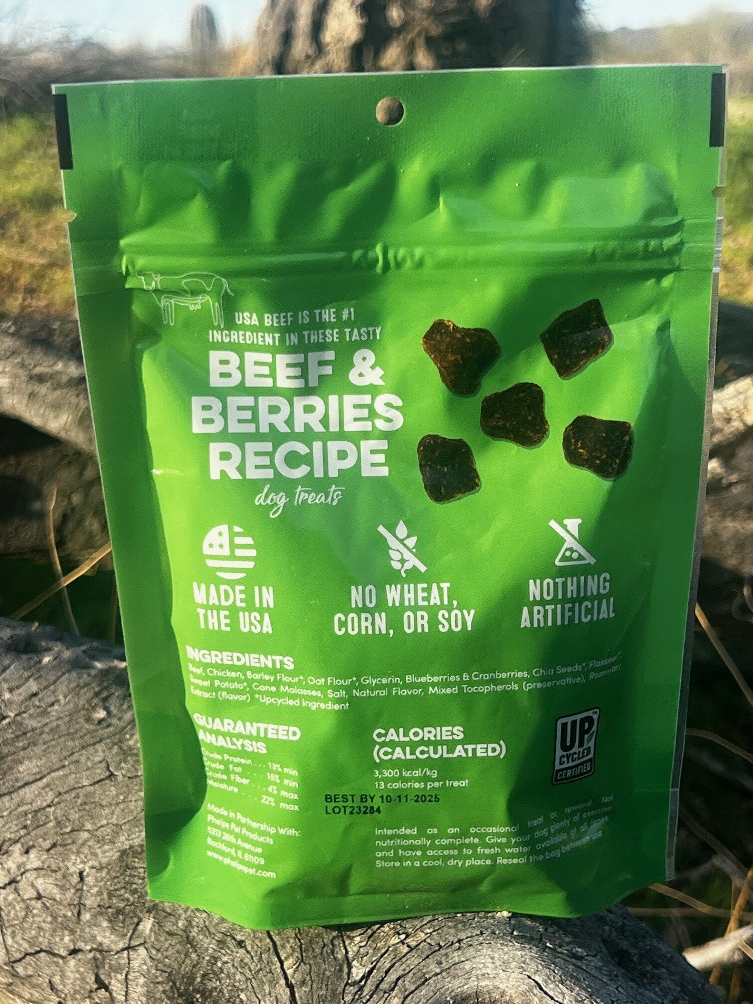 Real Beef & Berries Dog Treats - Superfood Blend, Grain-Free, USA Made - Image 2