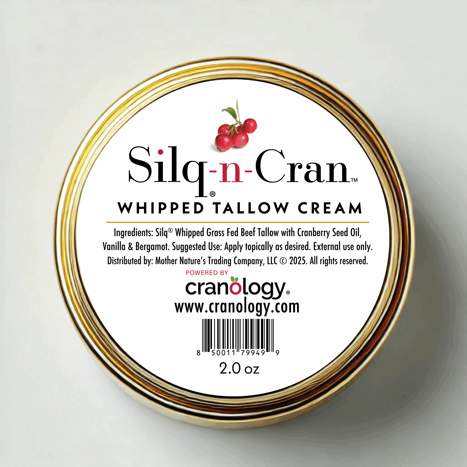 Silq™ Natural Whipped Tallow Cream - Face & Body Moisturizer (Vanilla & Bergamot) - Image 2