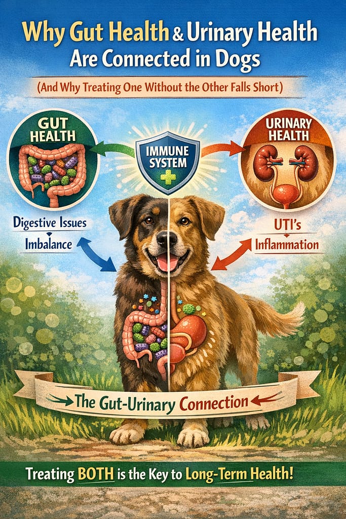 why gut health and urinary health are connected in dogs